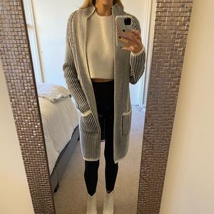 Striped Duster Cardigan